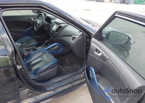 2013 Hyundai Veloster Turbo W/Blue from USA, damaged, VIN KMHTC6AE5DU110652